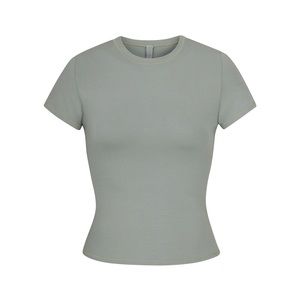 Skims cotton jersey tshirt in Mineral